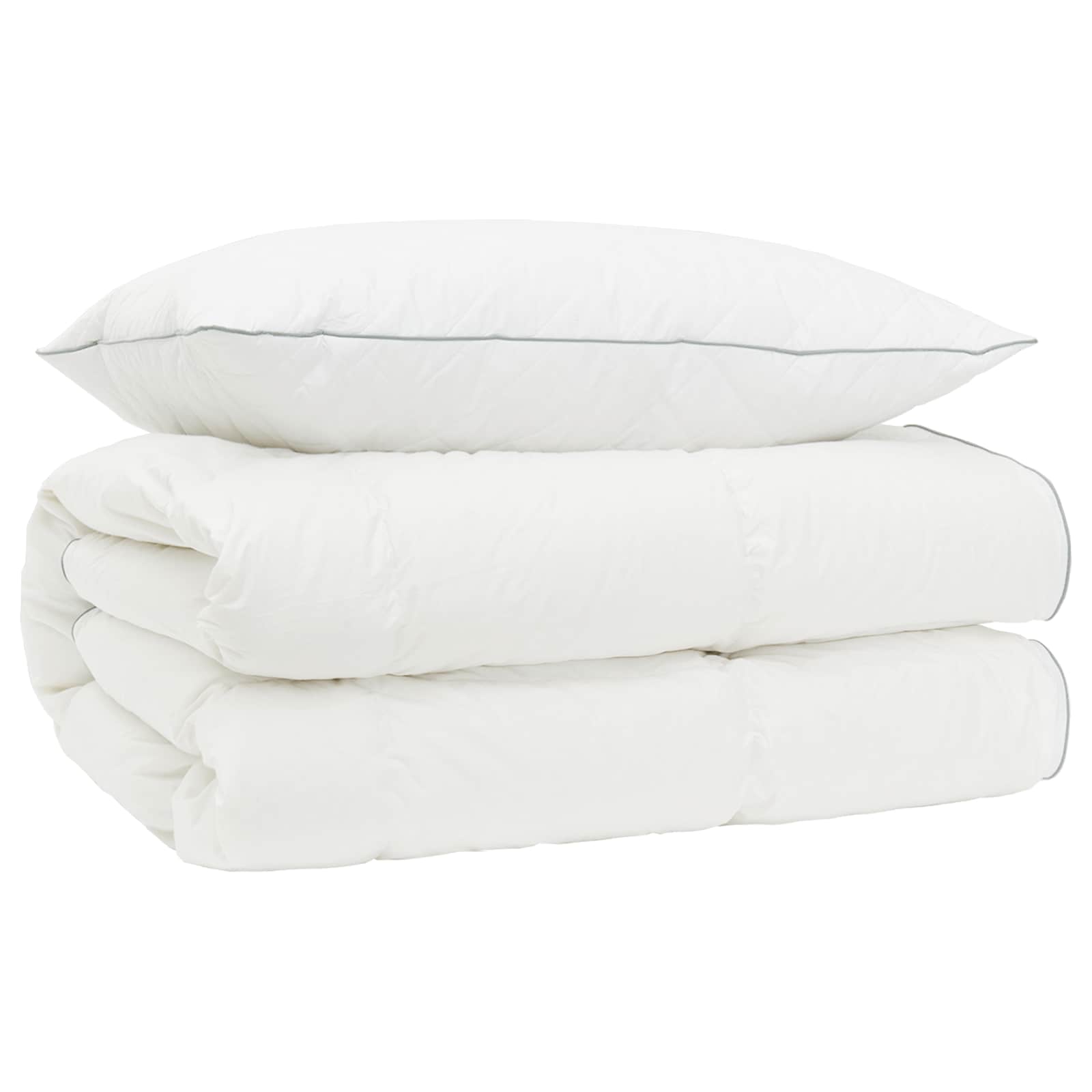 90% ganzen dons dekbedset FULDA 2 pcs 155 x 200 cm 310 GSM Wit image 2