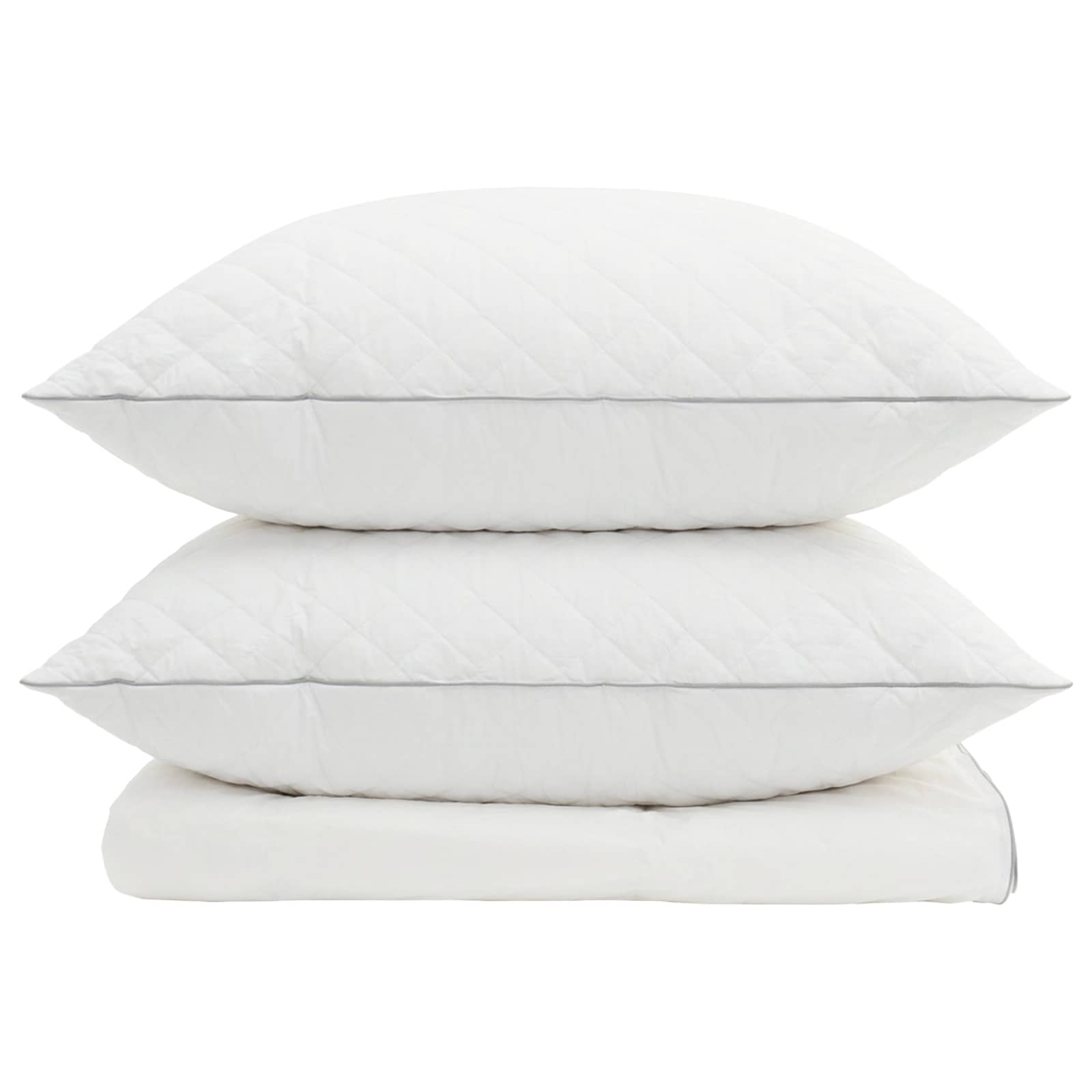 90% ganzen dons dekbedset FULDA 3 pcs 240 x 260 cm Zomer Wit image 6