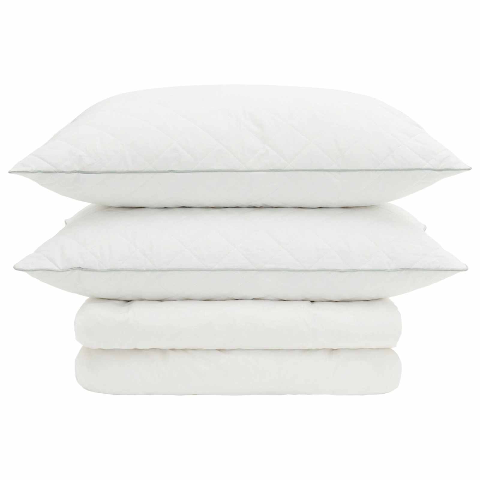 90% ganzen dons dekbedset FULDA 3 pcs 240 x 260 cm Zomer Wit image 6