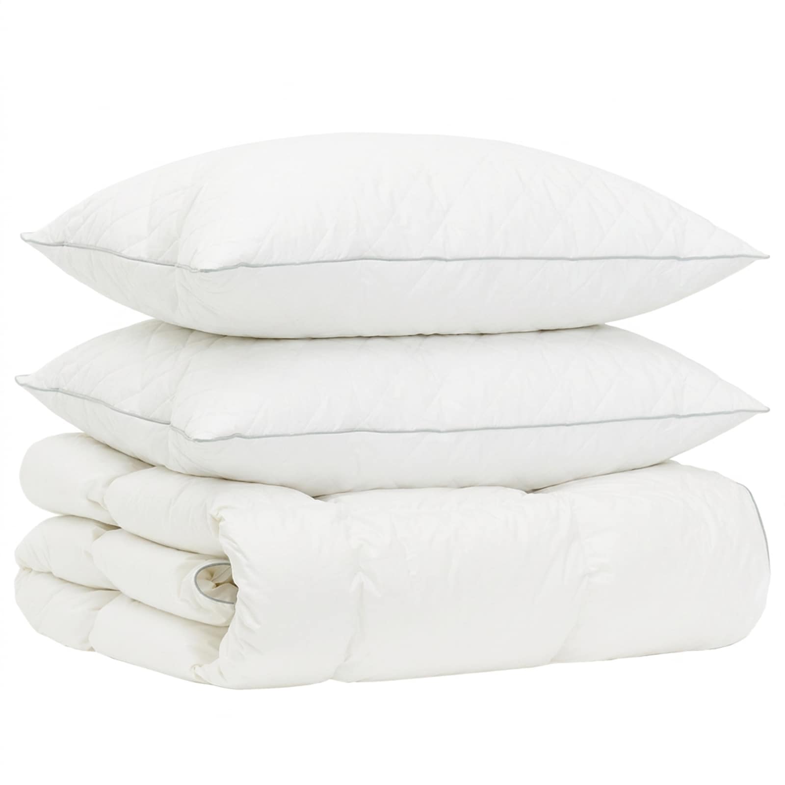 90% ganzen dons dekbedset FULDA 3 pcs 135 x 220 cm Winter Wit image 2