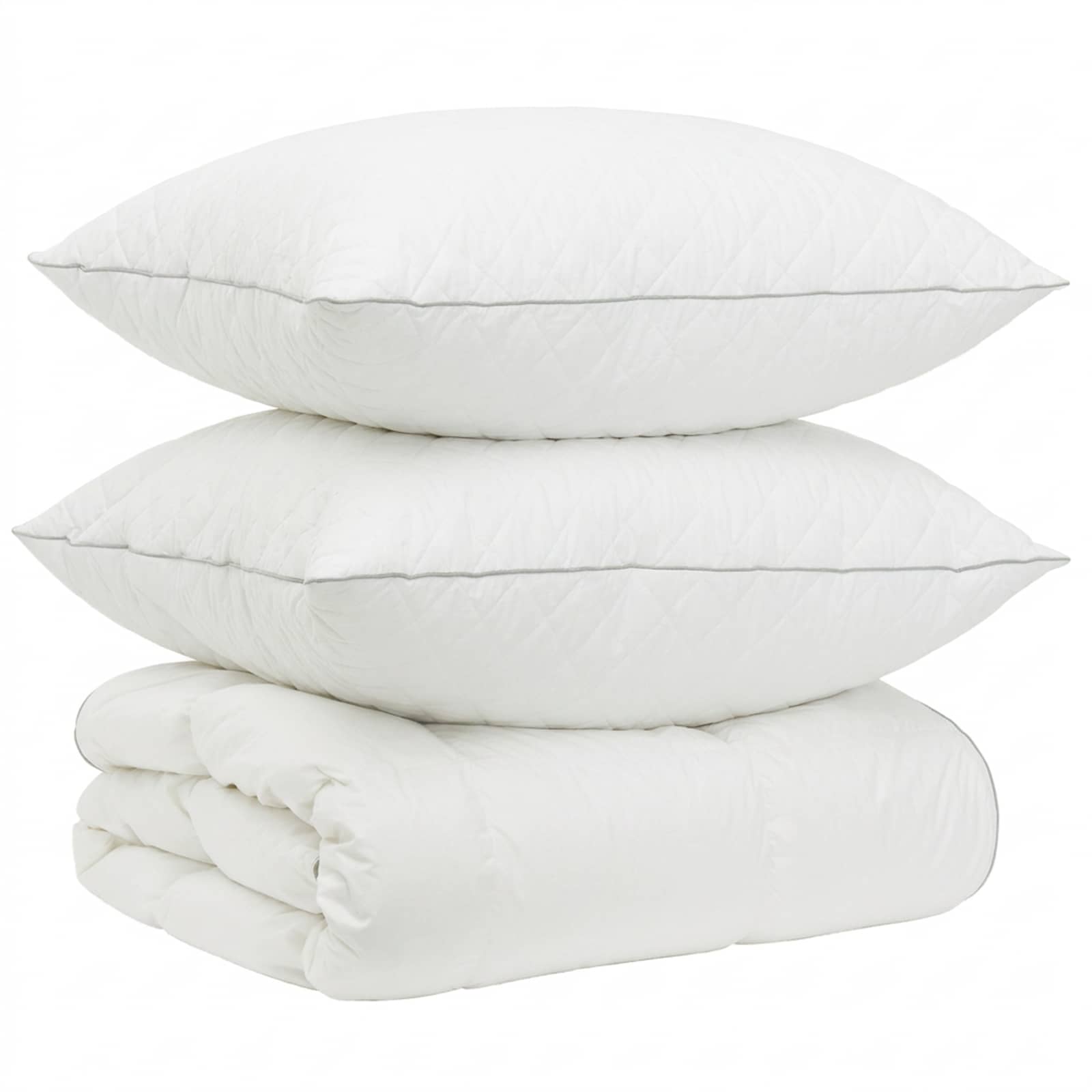 90% ganzen dons dekbedset FULDA 3 pcs 240 x 260 cm 310 GSM Wit image 2