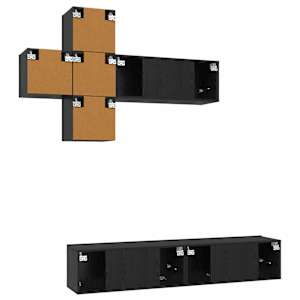 Sestava TV skříněk Nástěnný 3 pcs Kompozitní dřevo - obrázek 6