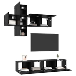 Sestava TV skříněk Nástěnný 3 pcs Kompozitní dřevo - obrázek 3