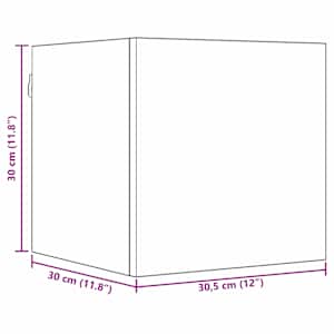 Sestava TV skříněk 8 pcs 120 x 30 x 30 cm Černý dub - obrázek 9