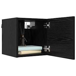 Sestava TV skříněk 10 pcs 180 x 30 x 30 cm Černý dub - obrázek 6