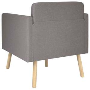 Akcentní křeslo Taupe Textil - obrázek 5