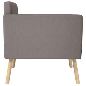 Akcentní křeslo Taupe Textil - obrázek 4
