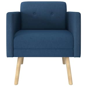 Akcentní křeslo Modrá Textil - obrázek 3