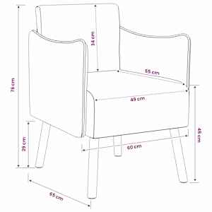 Designové křeslo Černá Bouclé - obrázek 9