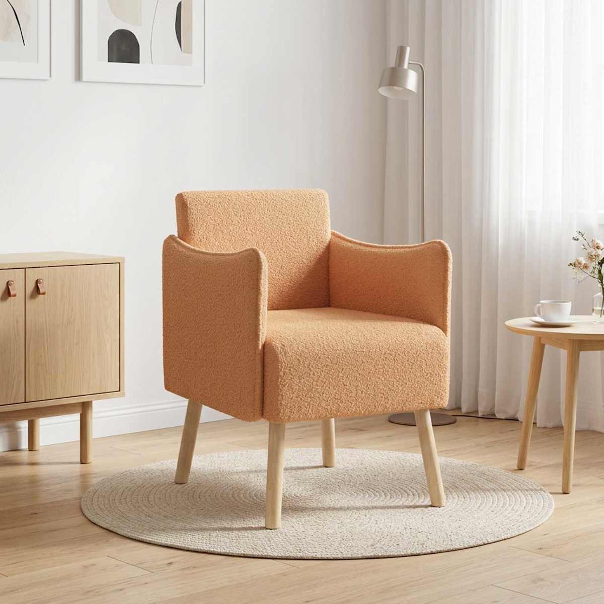 Accentstol Bouclé