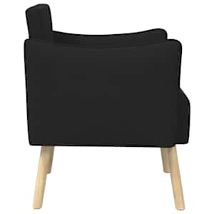 Designové křeslo Černá Zrnitý samet - obrázek 4