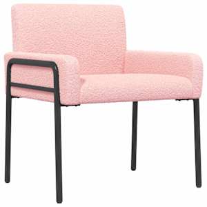 vidaXL Sisustustool Roosa Boucl&eacute;