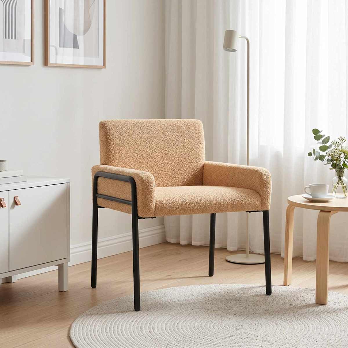 Accentstol Bouclé