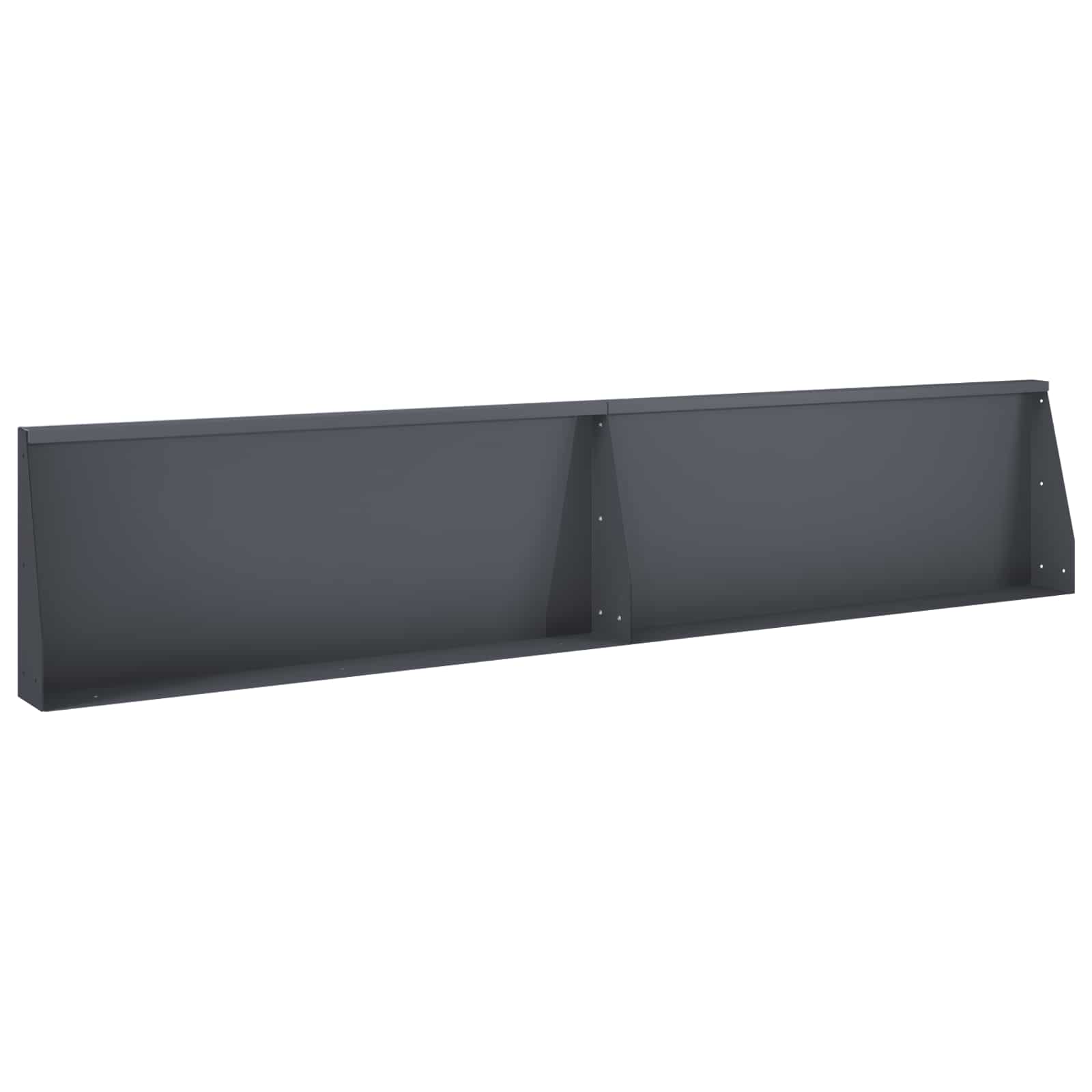 vidaXL Oporný múr 2 ks 100 x 12 x 40 cm Oceľ Antracitová