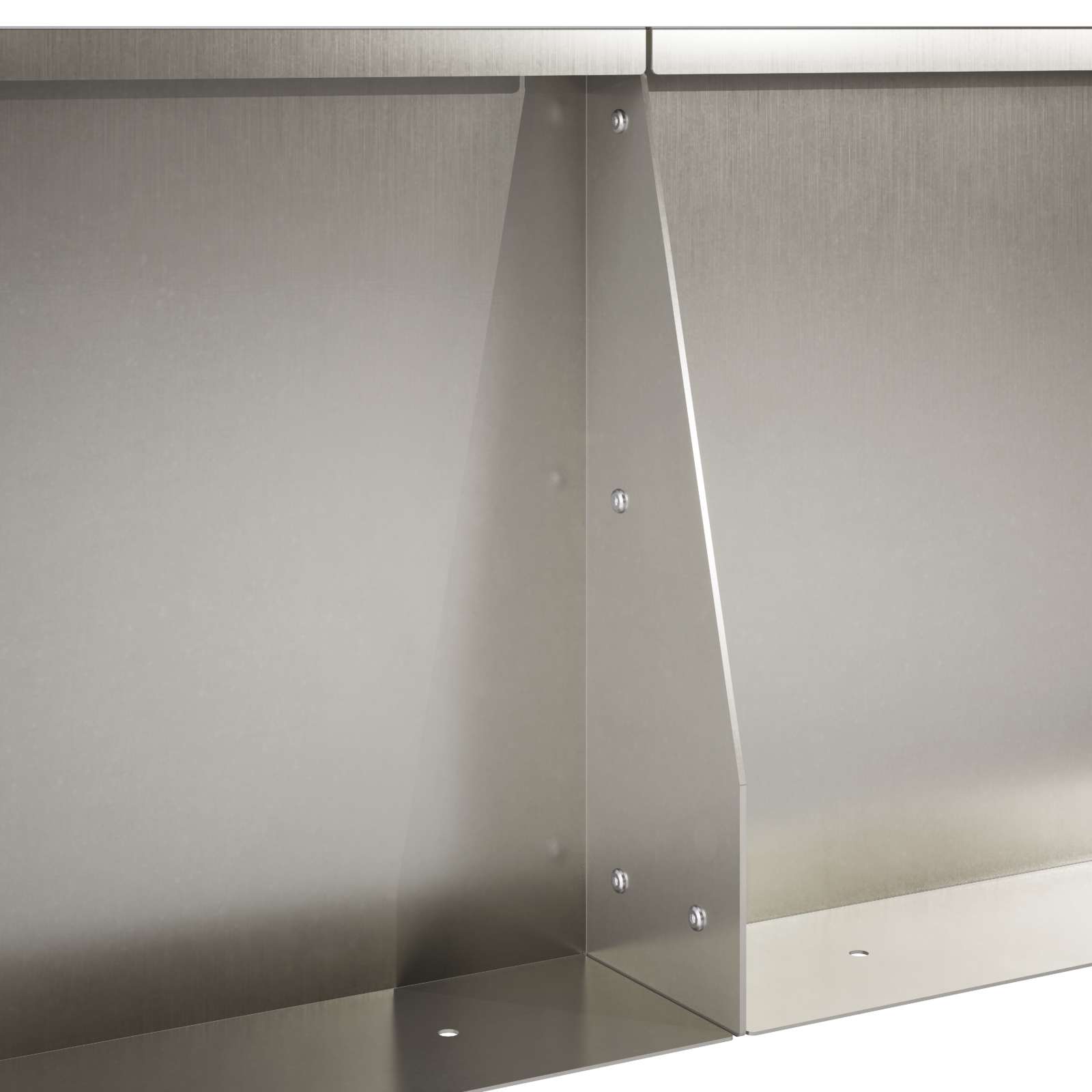 Zadrževanje stene 2 kos 100 x 12 x 50 cm Nerjaveče jeklo