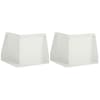 vidaXL Tugisein 2 tk 50 x 50 x 30 cm Teras Valge