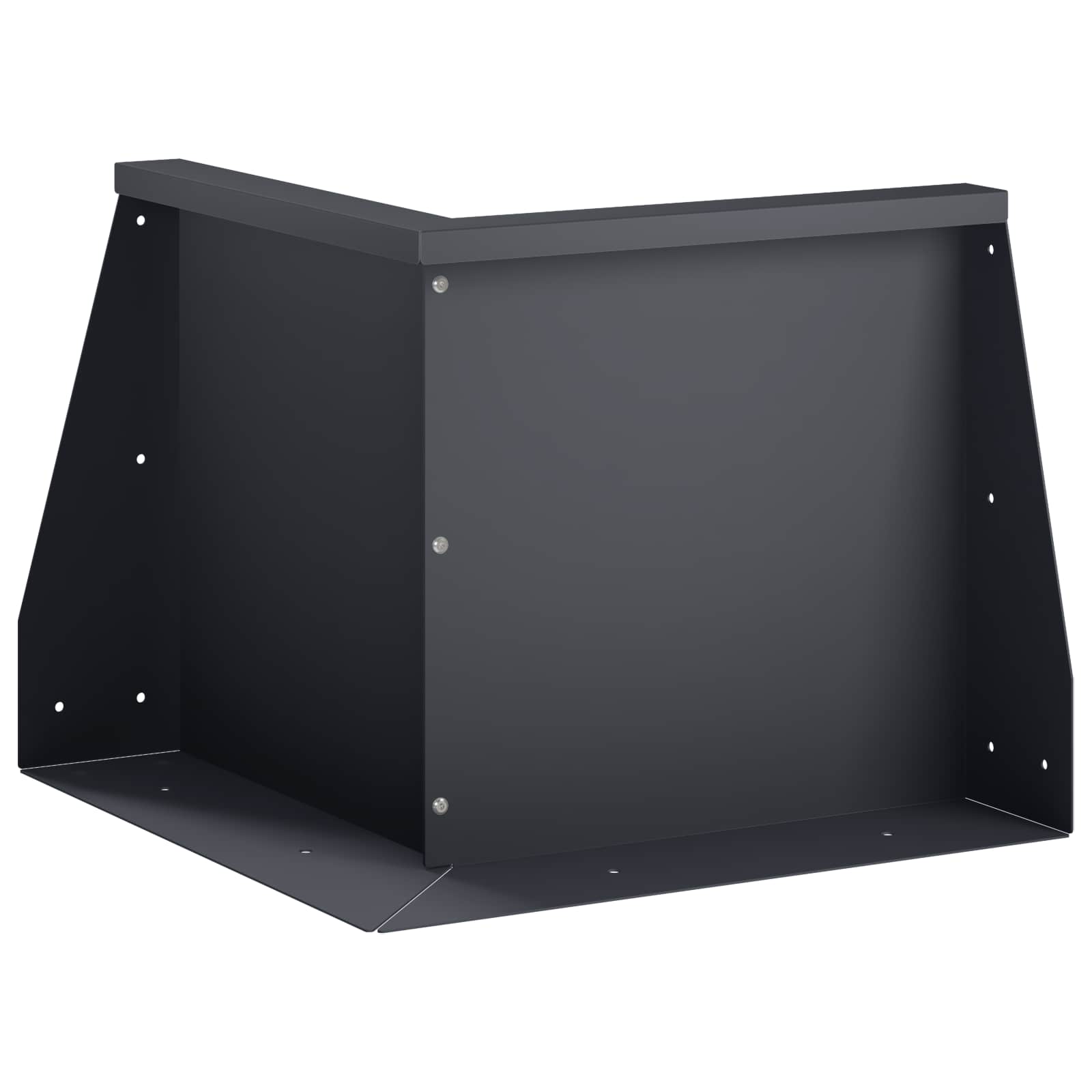 Задържащи стени 50 x 50 x 30 см Стомана Антрацит