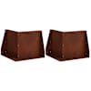 vidaXL Tugisein 2 tk 50 x 50 x 30 cm Ilmastikukindel teras Rooste