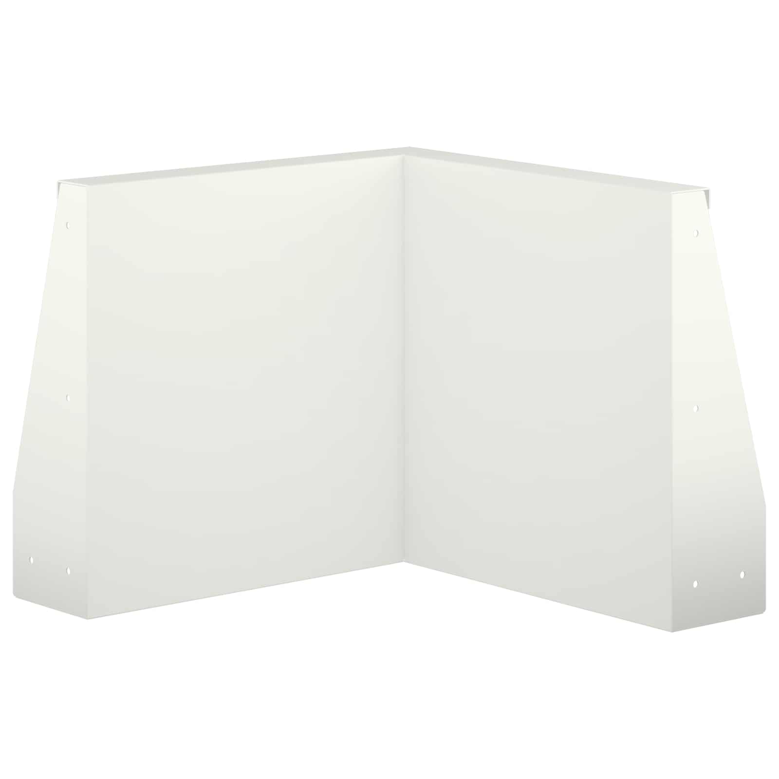 Zadrževanje stene 2 kos 50 x 50 x 50 cm Jeklo Bela
