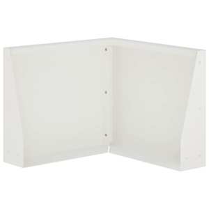 vidaXL Tugisein 50 x 50 x 30 cm Teras Valge