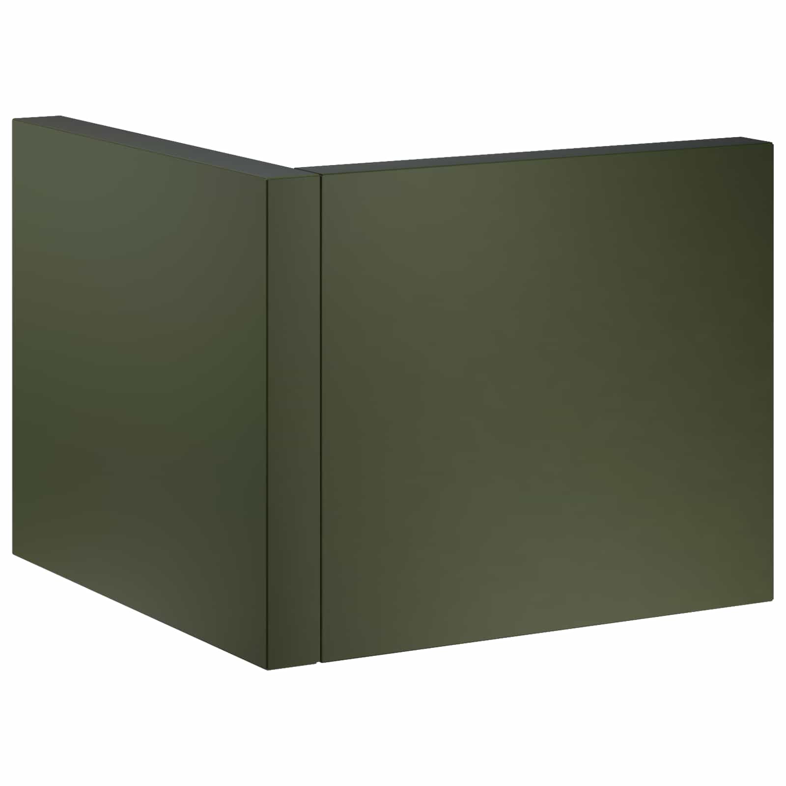 Задържащи стени 2 бр. 50 x 50 x 30 см Стомана Маслиненозелено — изображение 4