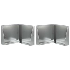 vidaXL Tugisein 2 tk 50 x 50 x 40 cm Tsingitud teras H&otilde;bedane