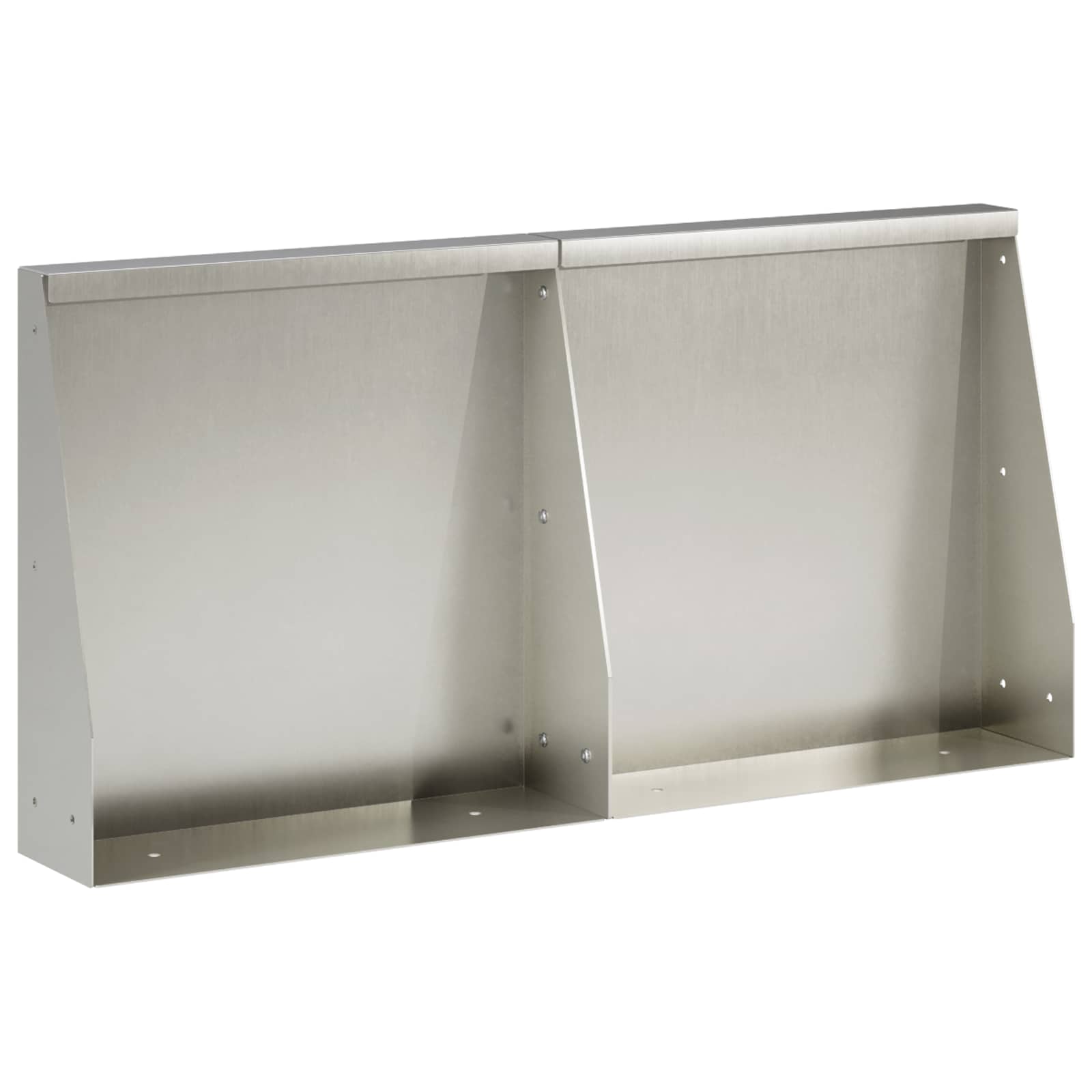 Задържащи стени 2 бр. 40 x 12 x 30 см Неръждаема стомана