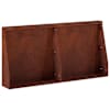 vidaXL Tugisein 2 tk 40 x 12 x 30 cm Ilmastikukindel teras Rooste
