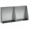 vidaXL Tugisein 2 tk 40 x 12 x 40 cm Tsingitud teras H&otilde;bedane