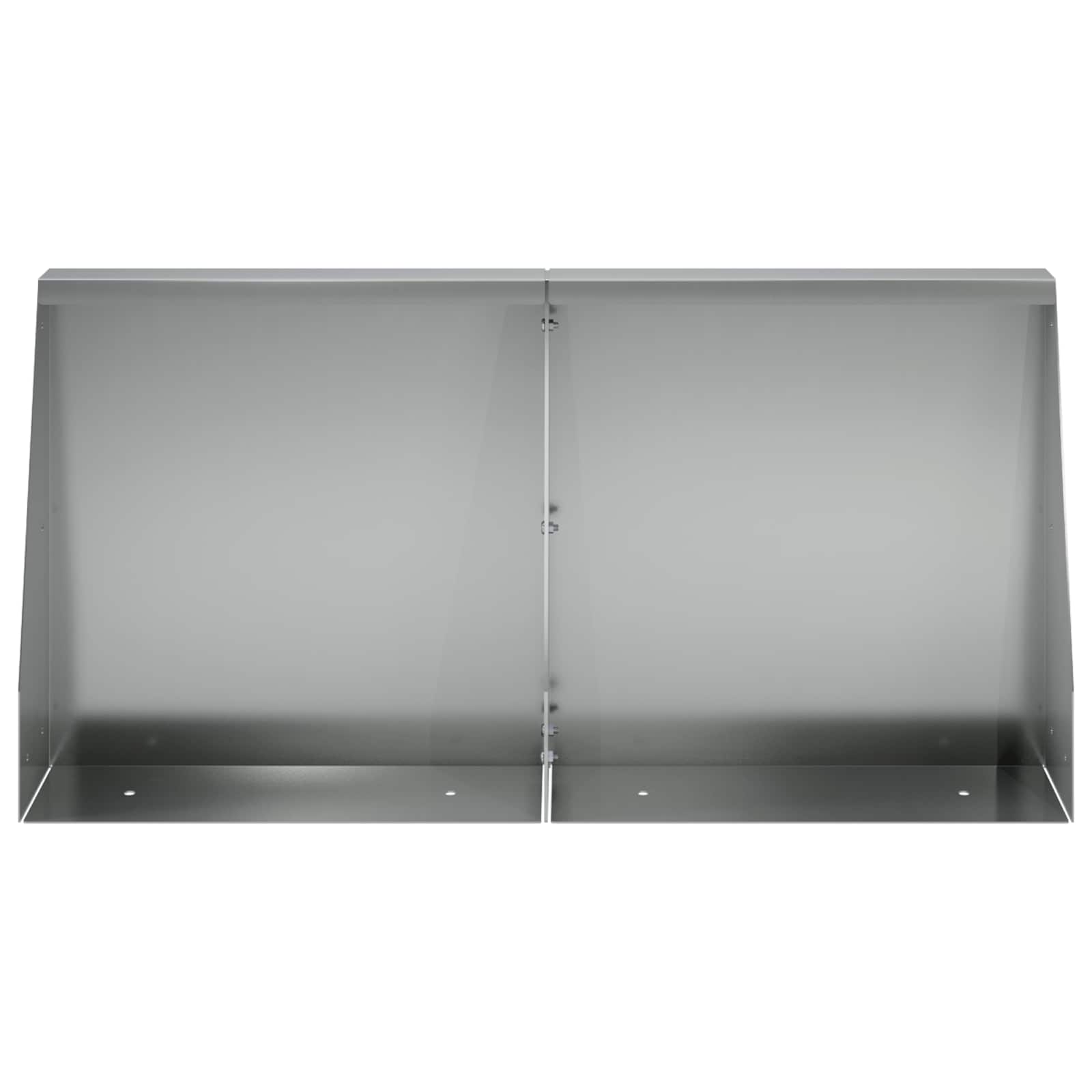 Задържащи стени 2 бр. 40 x 12 x 50 см Поцинкована стомана — изображение 3
