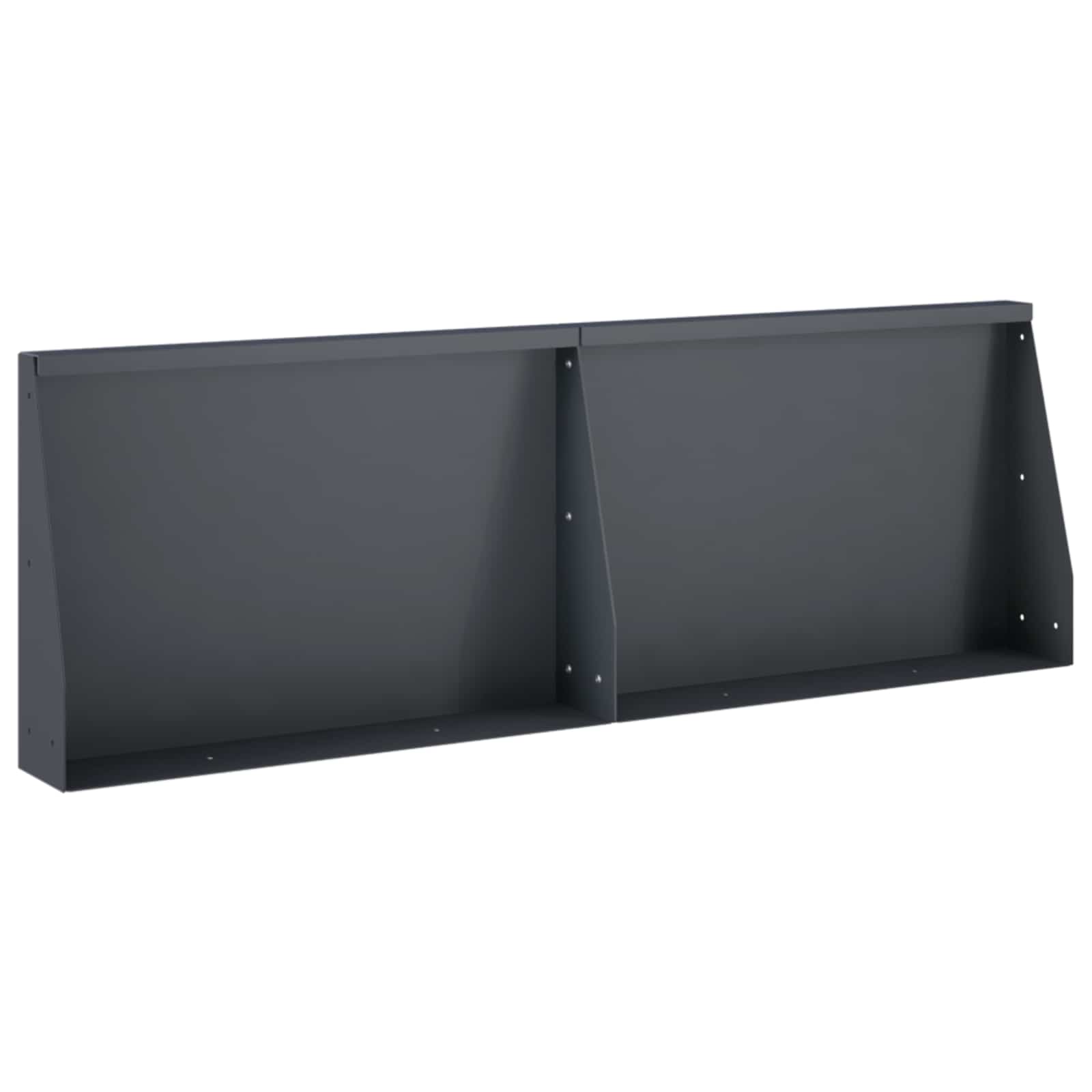 Задържащи стени 2 бр. 60 x 12 x 30 см Стомана Антрацит