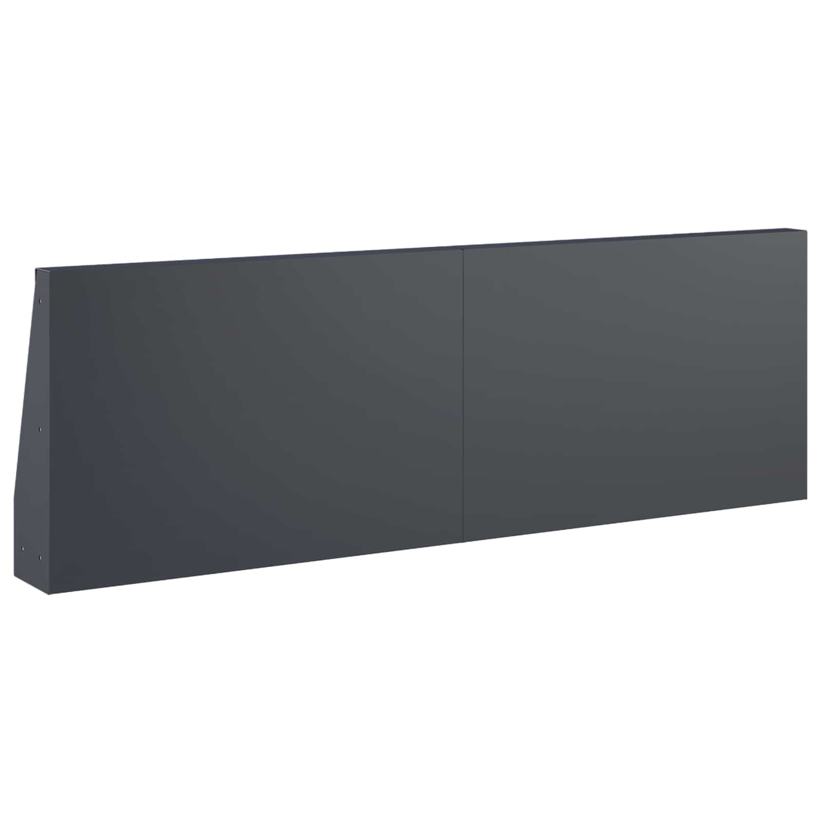 Zadrževanje stene 2 kos 60 x 12 x 30 cm Jeklo Antracit