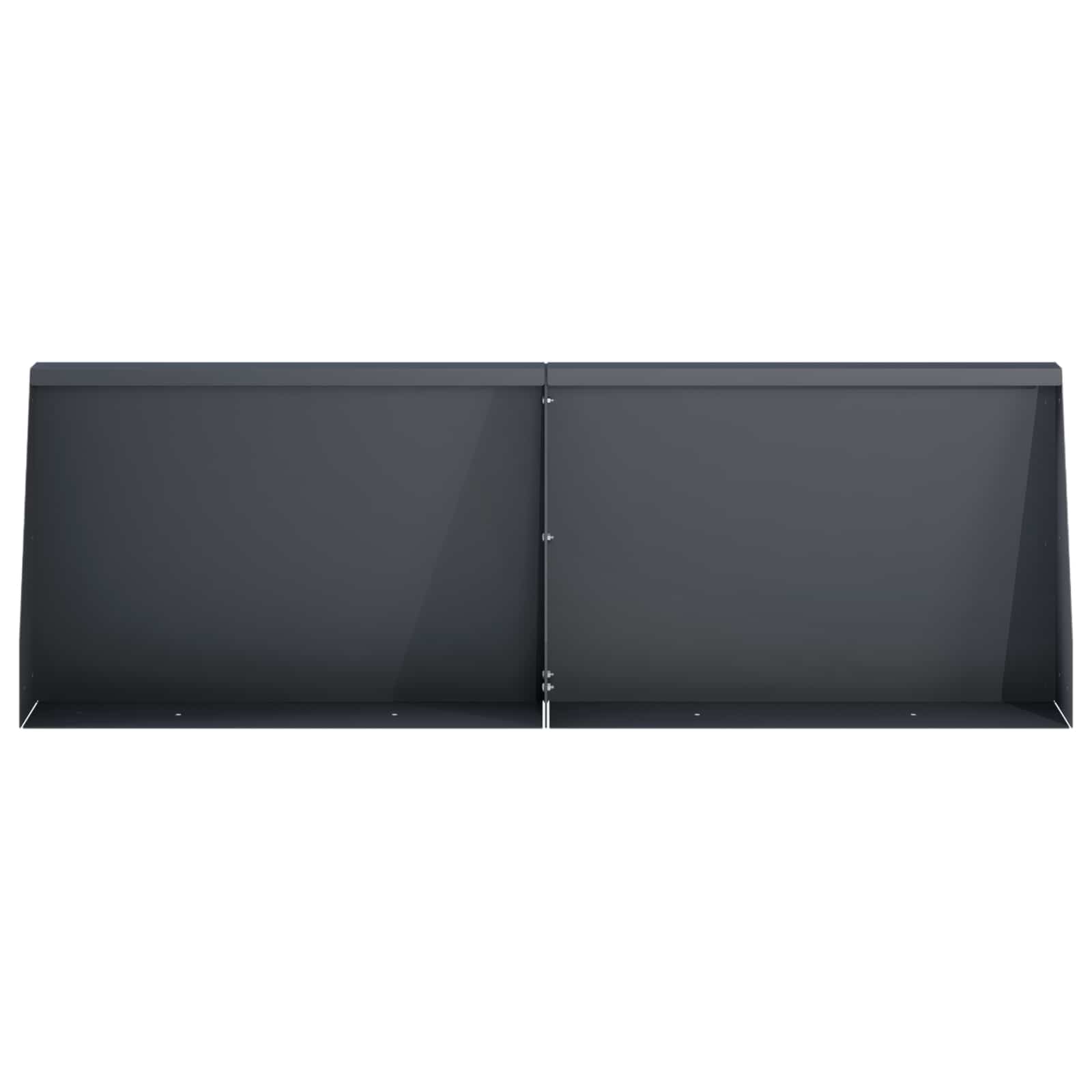 Задържащи стени 2 бр. 60 x 12 x 30 см Стомана Антрацит — изображение 3