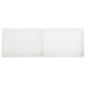 Opěrná zeď 2 ks 60 x 12 x 50 cm Ocel Bílá - obrázek 4