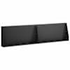 vidaXL Tugisein 2 tk 80 x 12 x 30 cm Teras Must