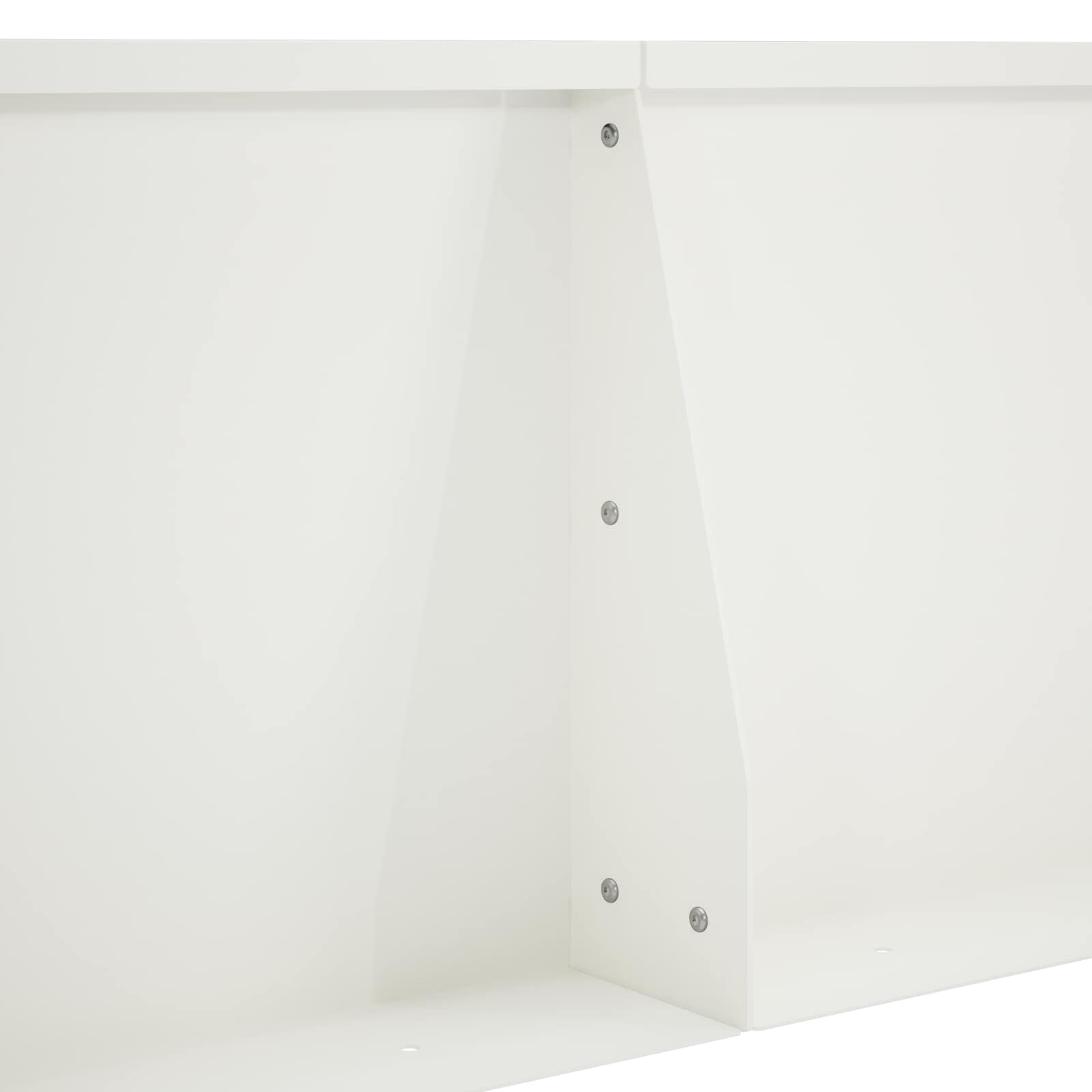 Zadrževanje stene 2 kos 80 x 12 x 40 cm Jeklo Bela