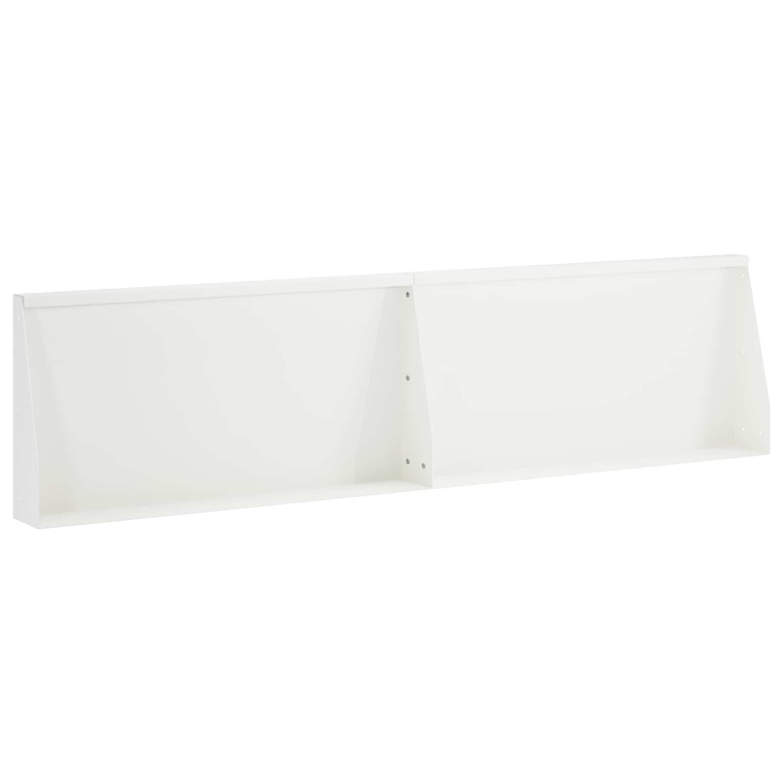 Задържащи стени 2 бр. 80 x 12 x 40 см Стомана Бяло
