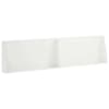 vidaXL Tugisein 2 tk 80 x 12 x 40 cm Teras Valge