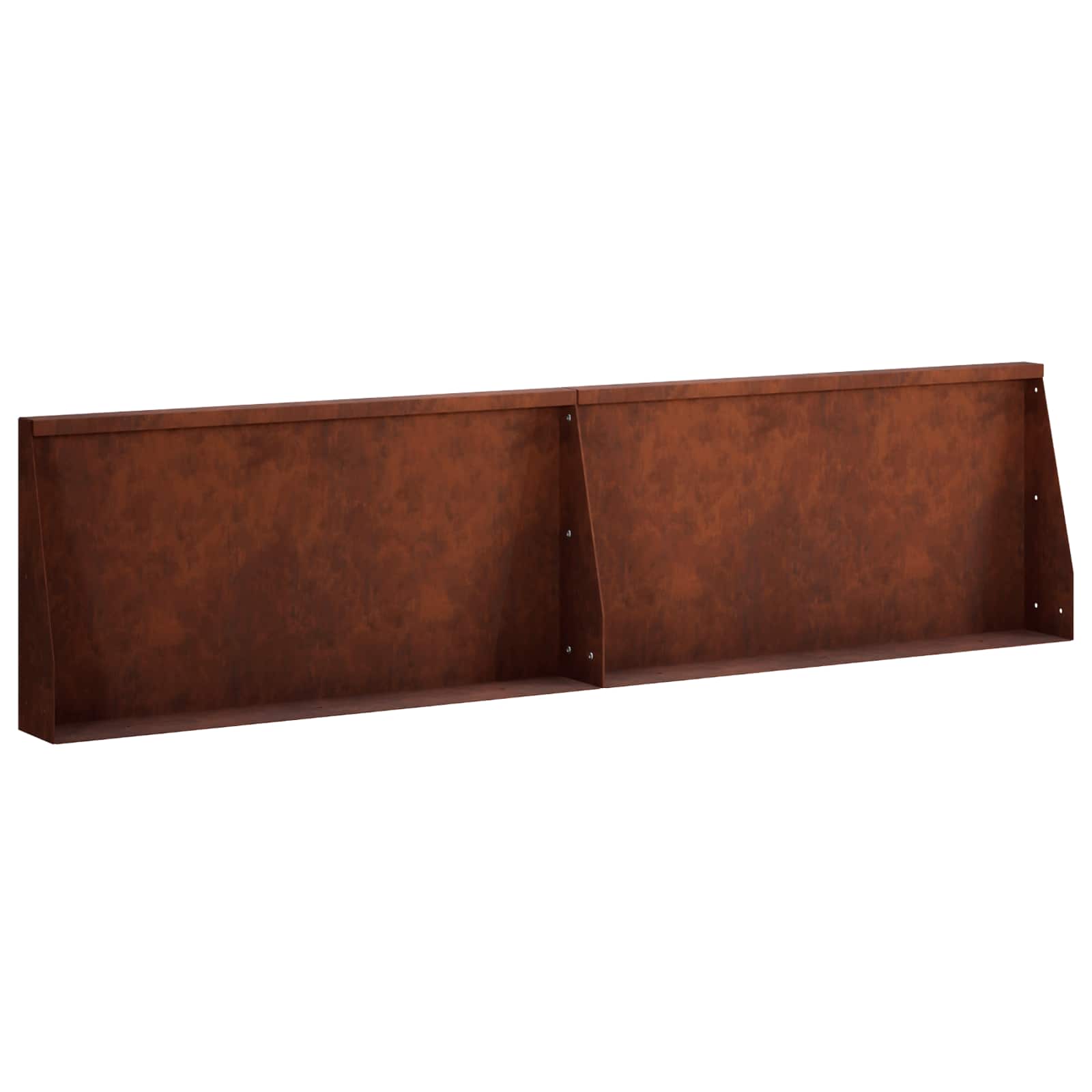 vidaXL Oporný múr 2 ks 80 x 12 x 40 cm Poveternostne odolná oceľ