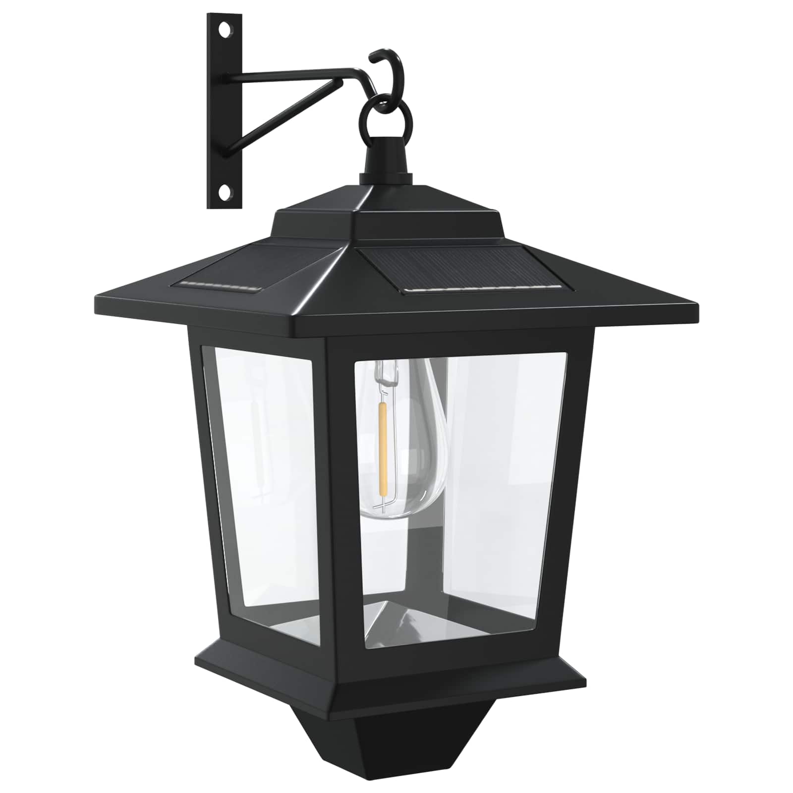 Wandlamp with LED Bulb 2 st Zwart 19 x 14 x 25 cm RVS en ABS image 4