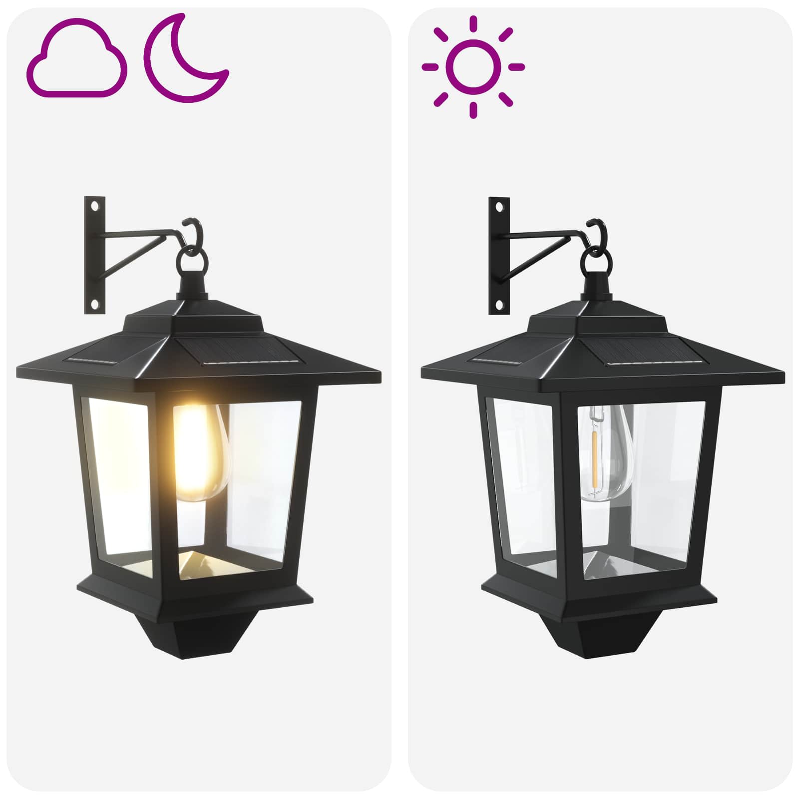 Wandlamp with LED Bulb 2 st Zwart 19 x 14 x 25 cm RVS en ABS image 9