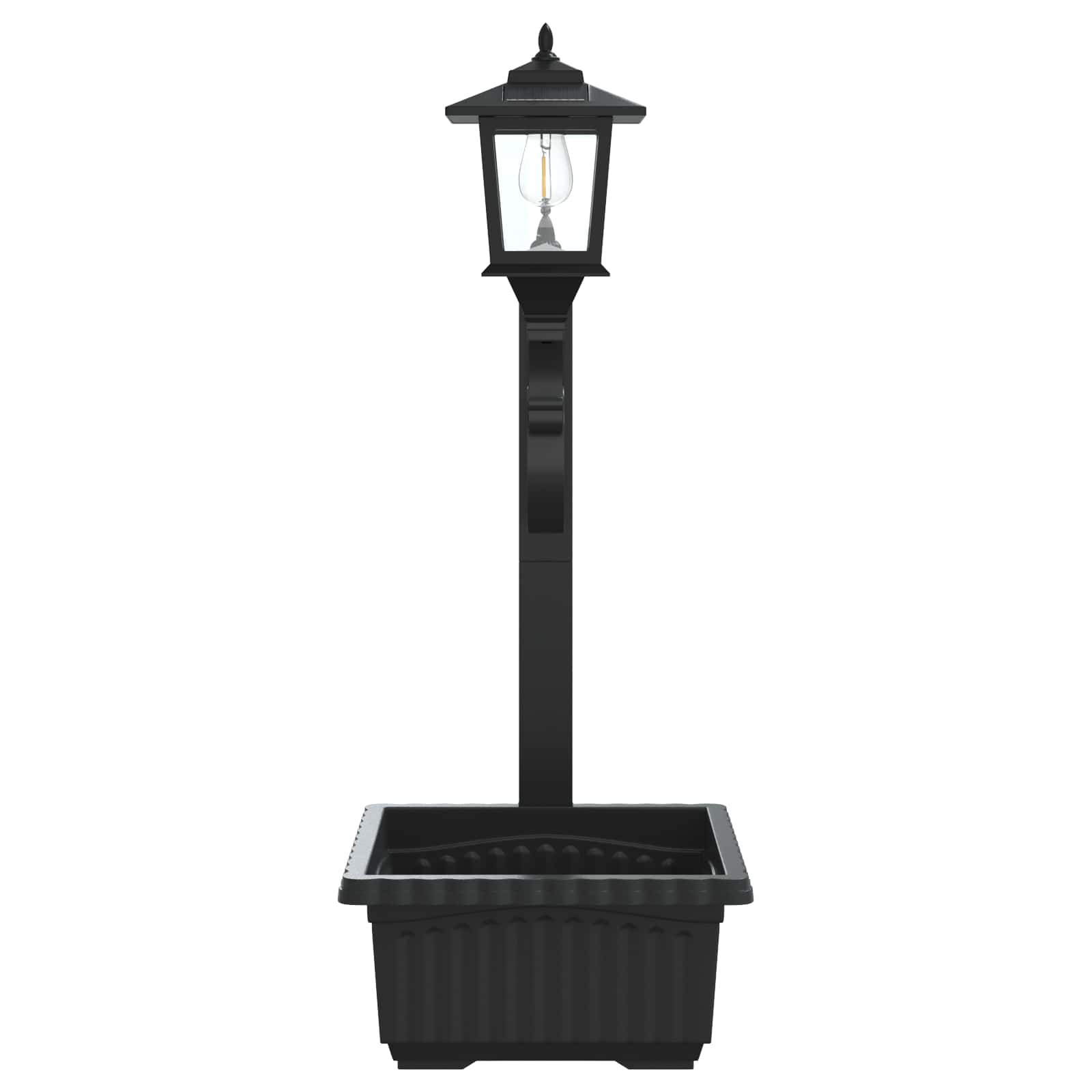 Bollard Light met Plantenbak Zwart 29 x 28 x 74 cm ABS en PP image 6