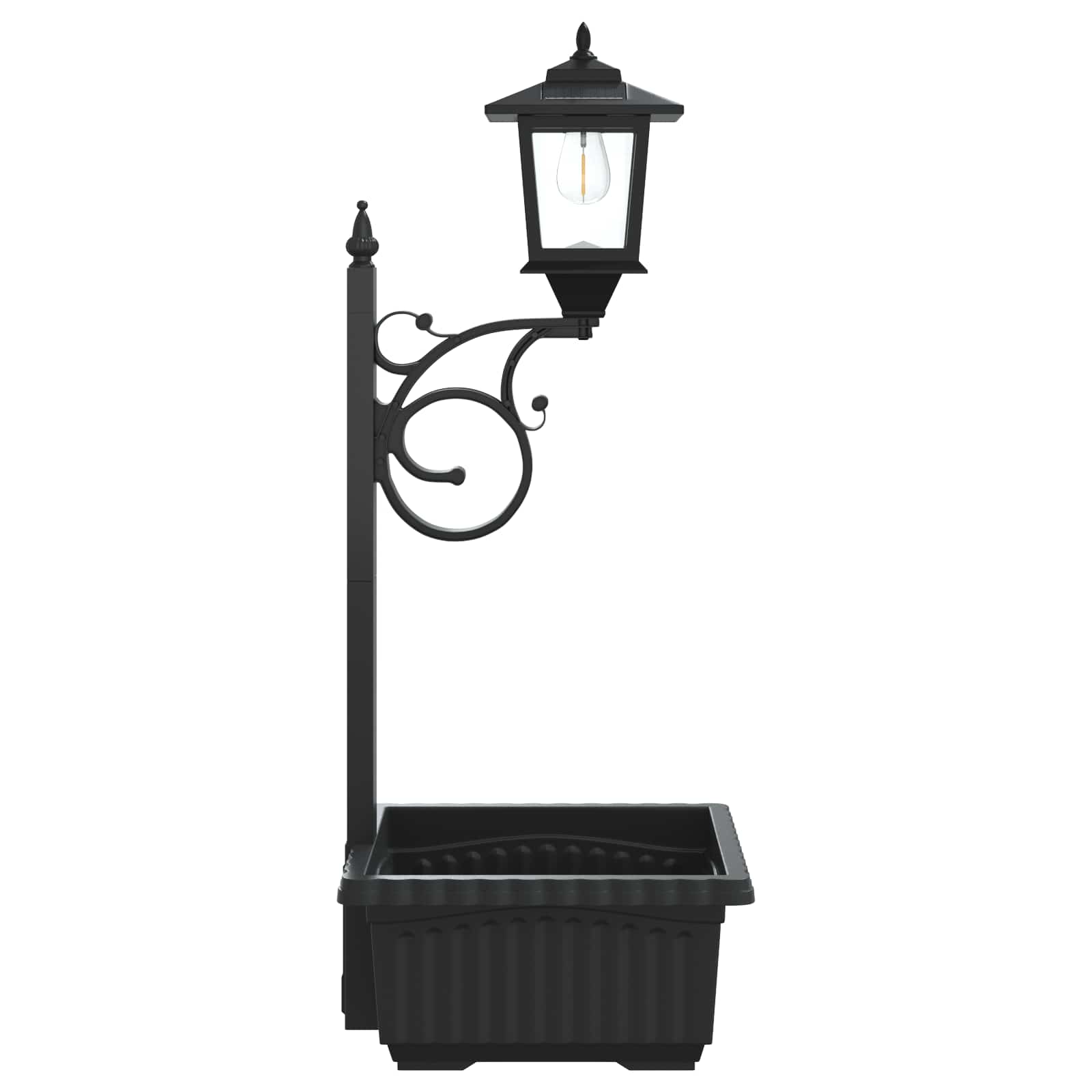 Bollard Light met Plantenbak Zwart 29 x 28 x 74 cm ABS en PP image 7