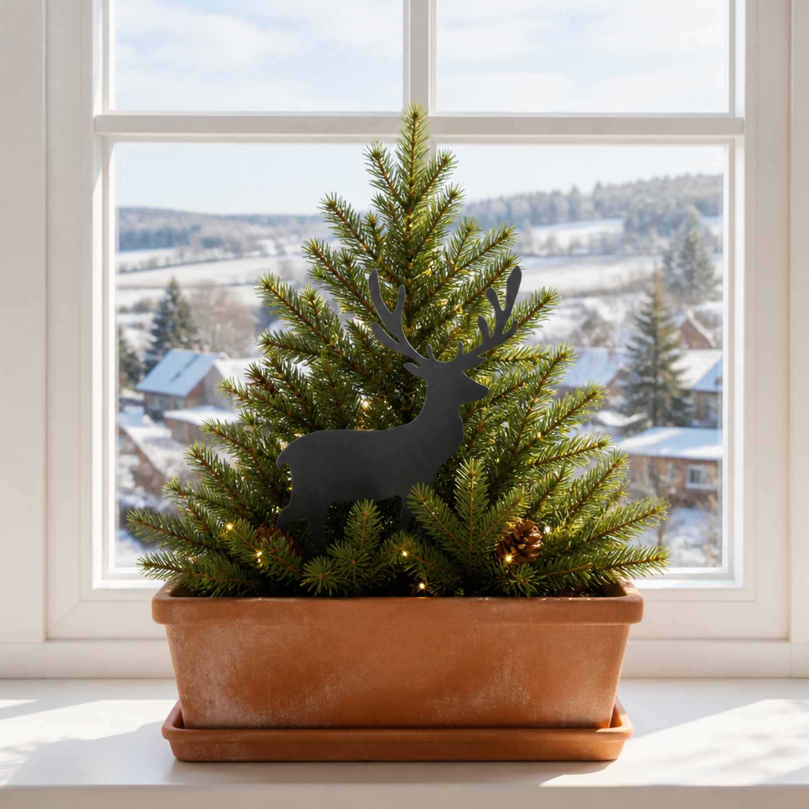 vidaXL Have Stake 23 x 12 cm Stål Antracit