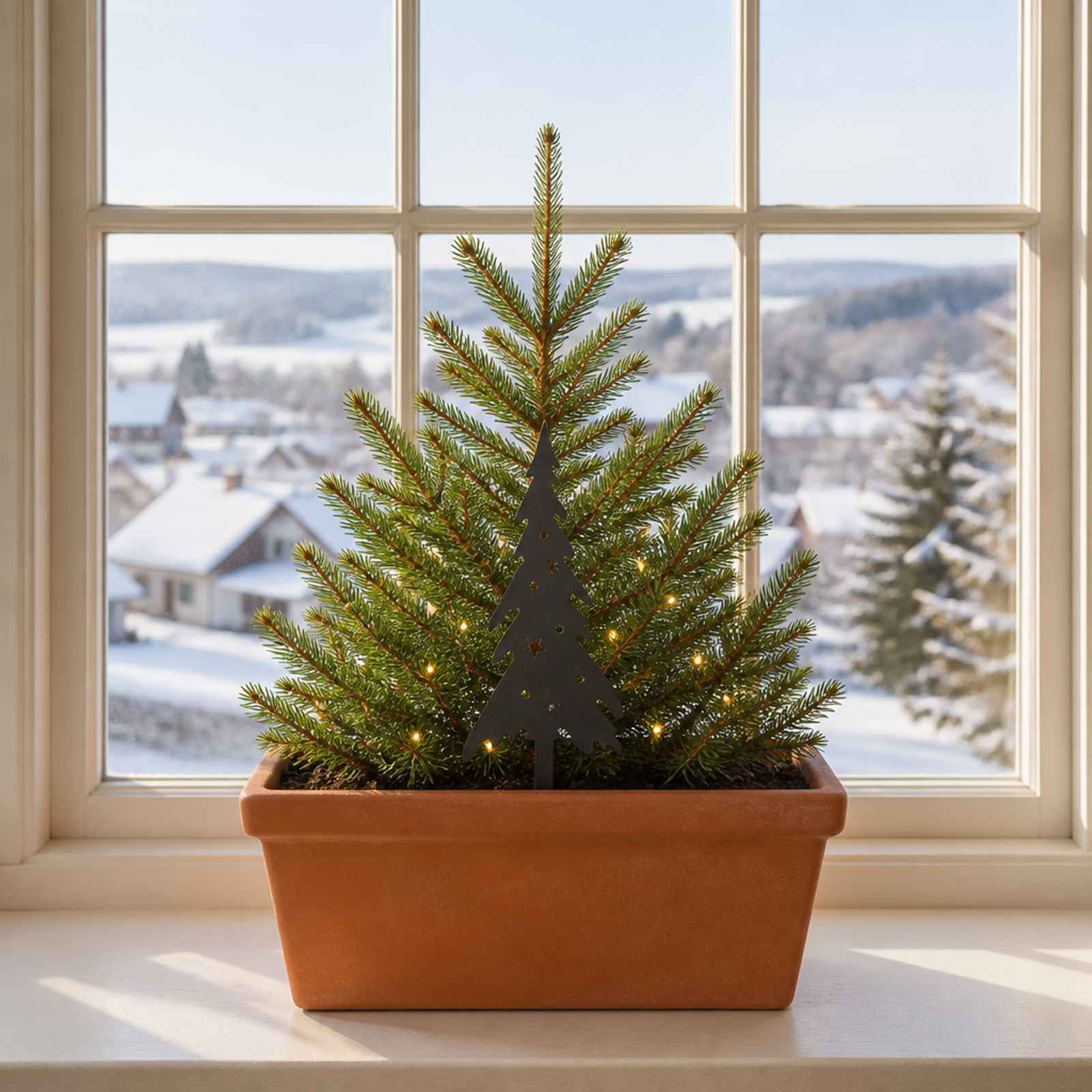vidaXL Have Stake 20 x 6 cm Stål Sort