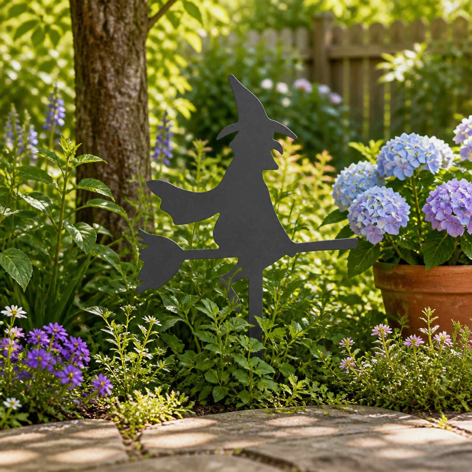 vidaXL Have Stake 36 x 24 cm Stål Sort