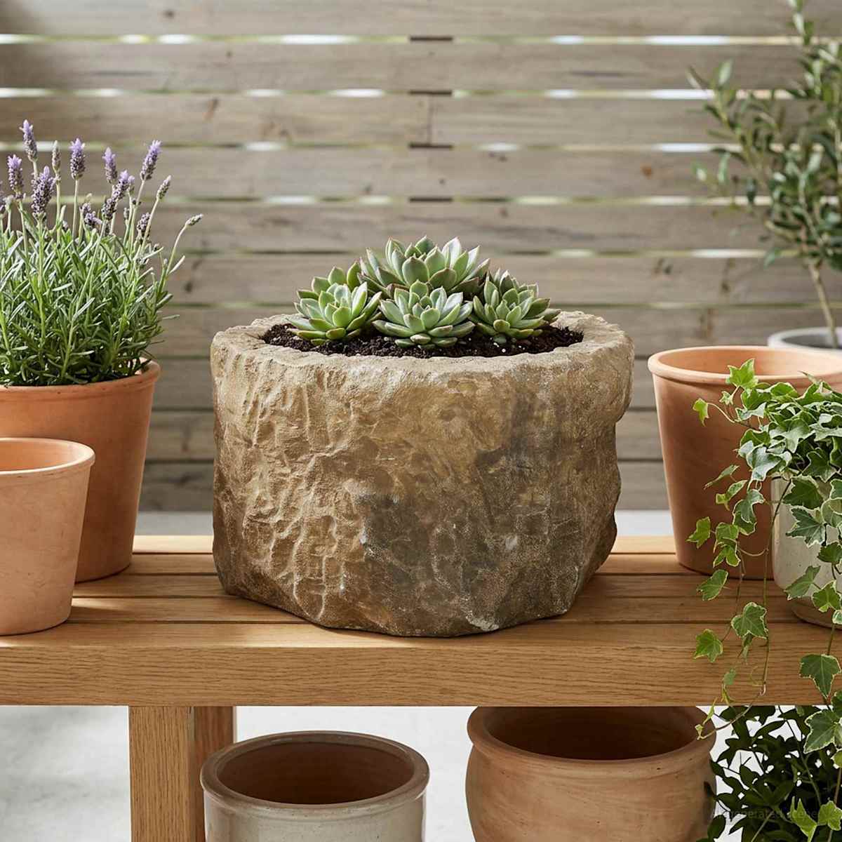 Have Blomsterkrukke Ældet sten Ø 35 x 20 cm Kalksten