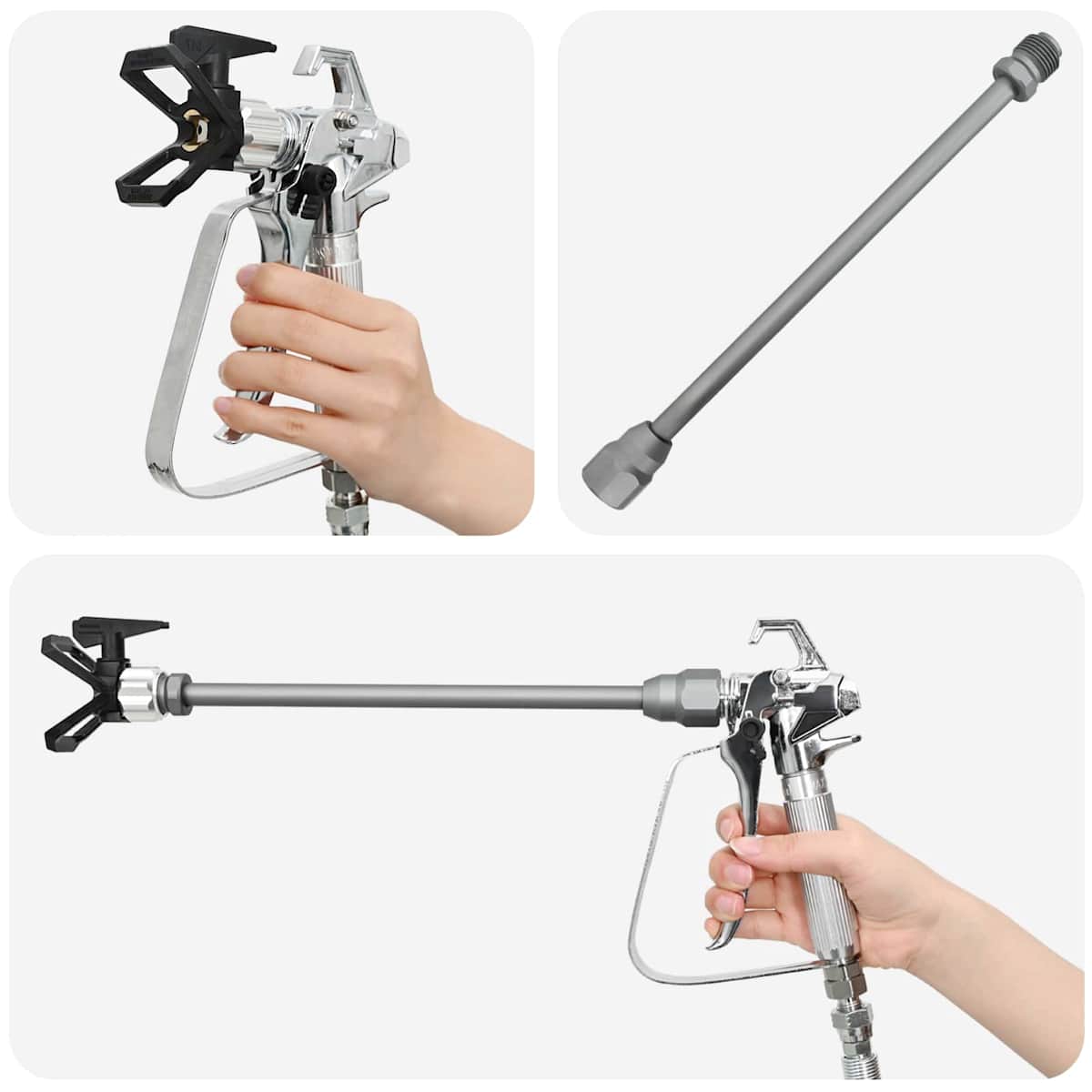 Udenluft Malersprøjte 7,6 m Slange 220V 1,5 L/min 200 Bar - Billede 7