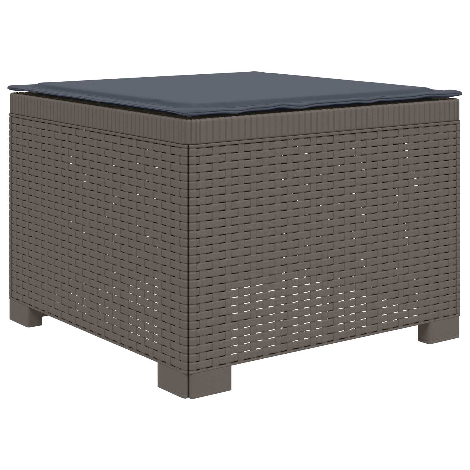 vidaXL 4-Sitzer Garten Sofa mit Kissen Rattan Look PP Hellgrau – Bild 4