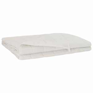 vidaXL Kaalu tekk Valge 200 x 220 cm 9 kg 100% Puuvill 205T
